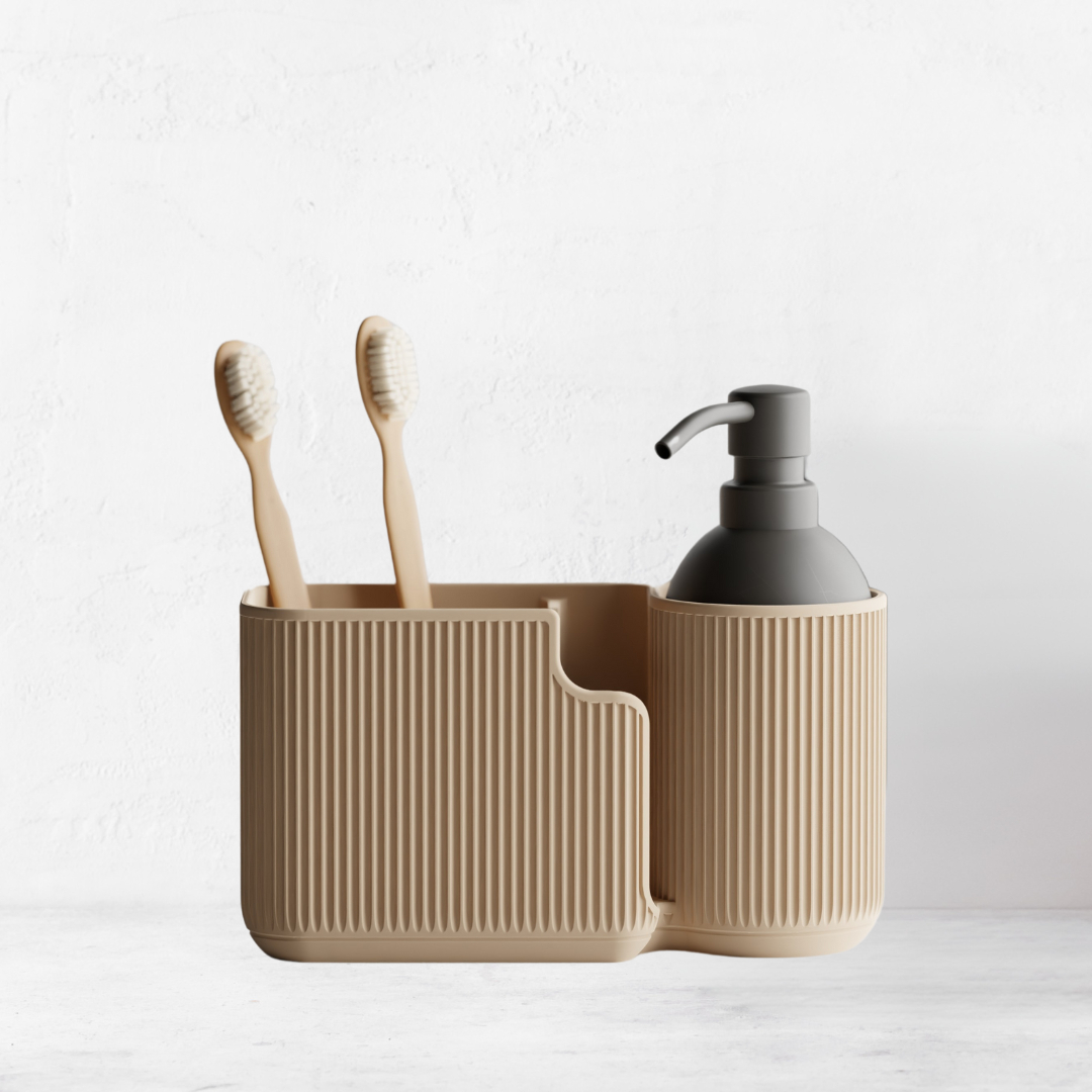 Ribbon Badezimmer Organizer für Seife und Zahnbürste