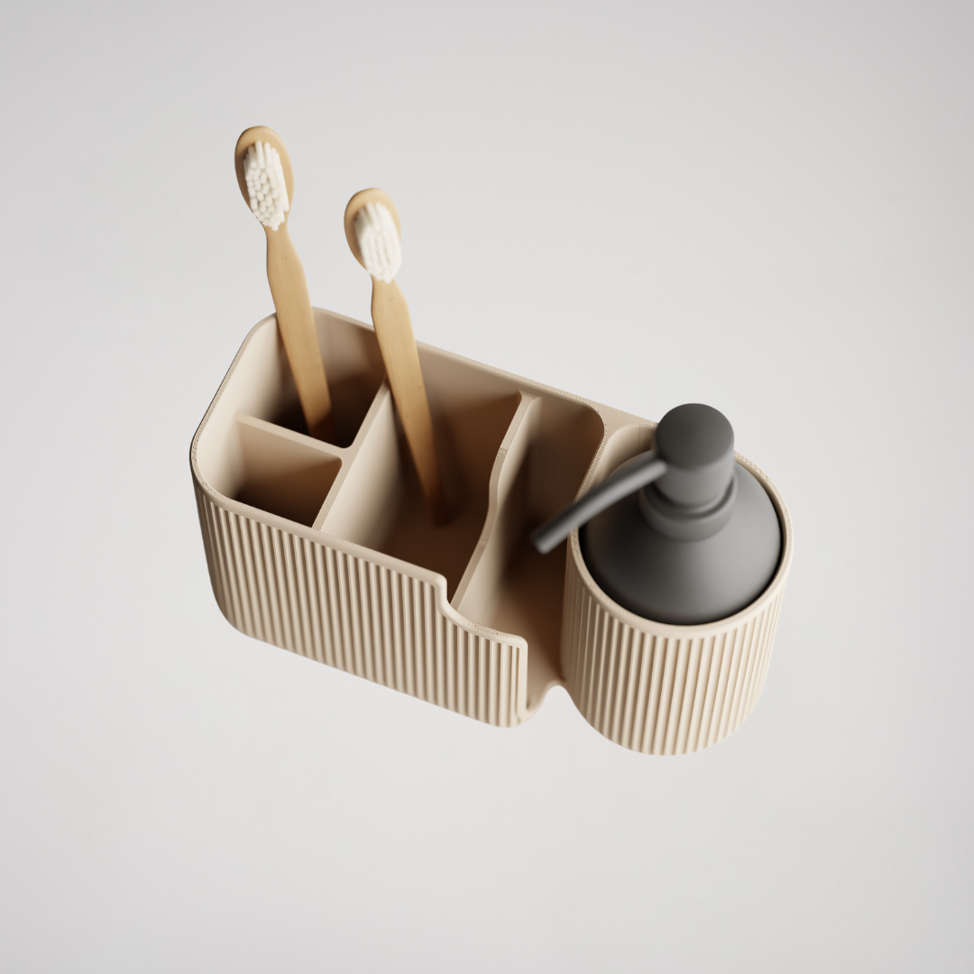 Ribbon Badezimmer Organizer für Seife und Zahnbürste