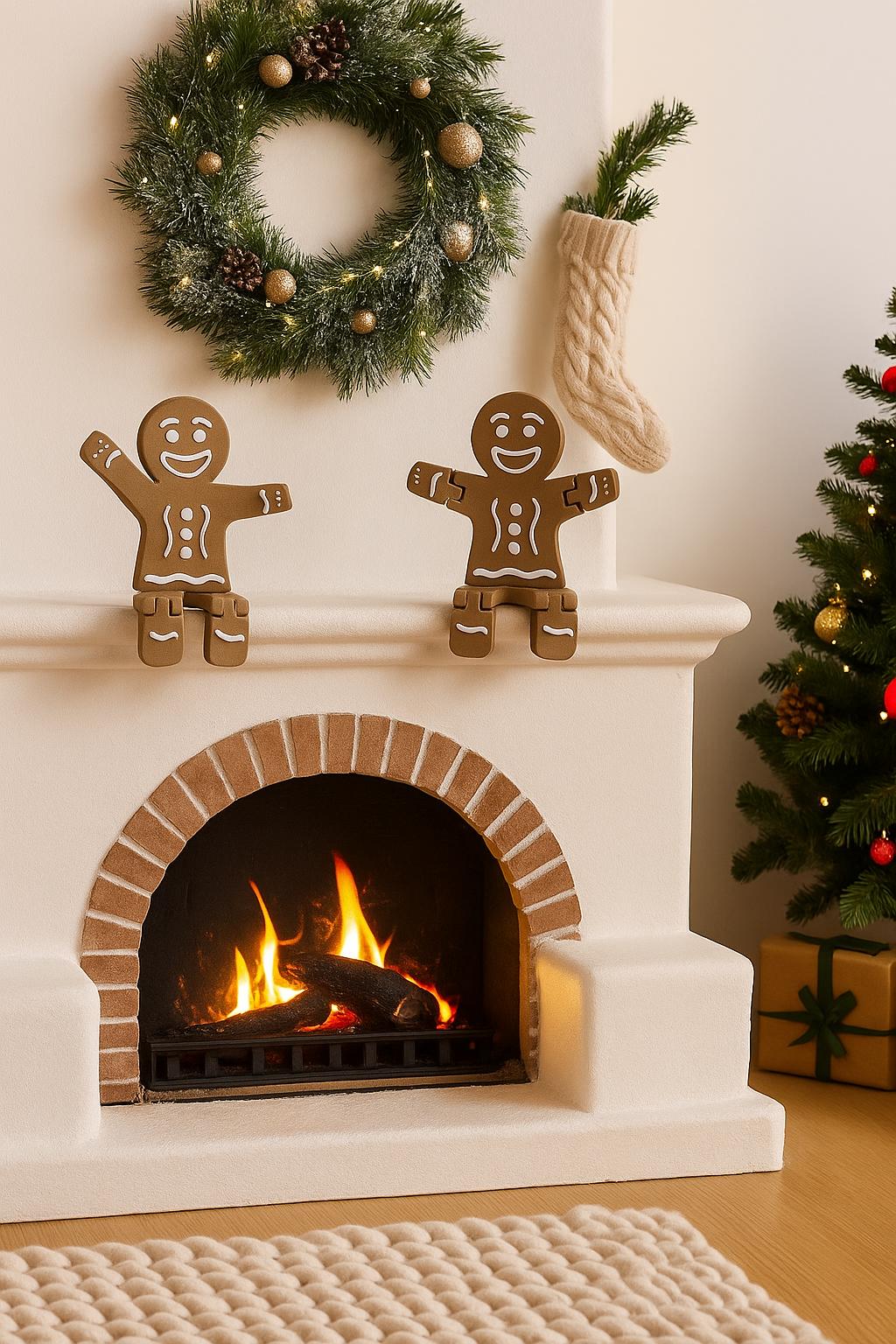 Layerwize Lebkuchenmänner als Weihnachsdeko (2er Set)