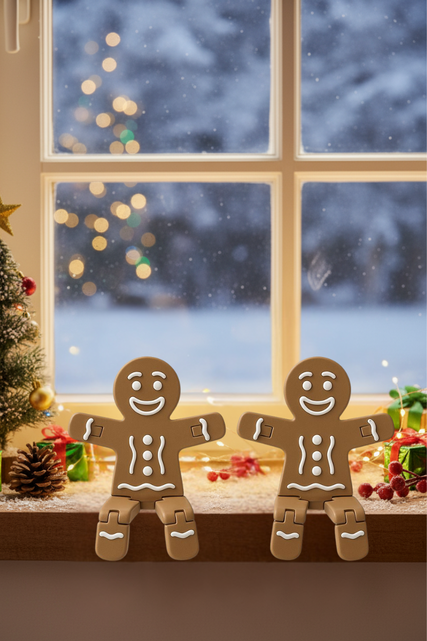 Layerwize Lebkuchenmänner als Weihnachsdeko (2er Set)