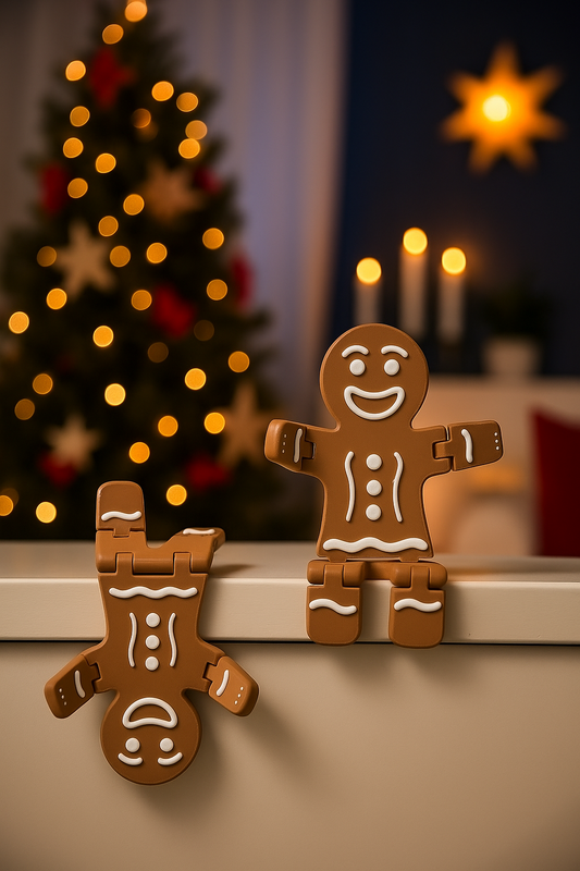Layerwize Lebkuchenmänner als Weihnachsdeko (2er Set)